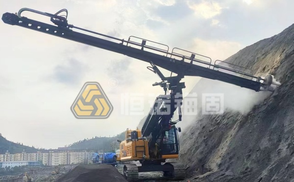 高舉鉆機在邊坡支護(hù)中的施工流程